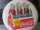 Coca-Cola Rare Mint 16 Button Sign REGULAR SIZE 6pack Coke Porcelain