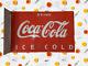 Coca Cola Rare Porcelain Enamel Heavy Metal 24 x16 inches wtih Flange