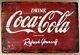 Coca Cola Refresh Tin Sign (Coke Pepsi Rock 7 Up 5 Hour Star Bull) 8227