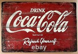 Coca Cola Refresh Tin Sign (Coke Pepsi Rock 7 Up 5 Hour Star Bull) 8227