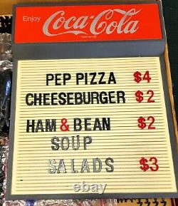 Coca Cola Resturant Menu Board Complete With Letters And Numbers