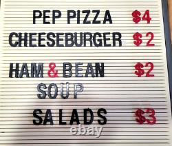 Coca Cola Resturant Menu Board Complete With Letters And Numbers
