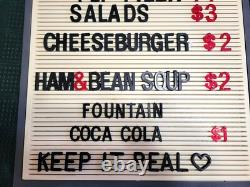 Coca Cola Resturant Menu Board Complete With Letters And Numbers