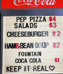 Coca Cola Resturant Menu Board Complete With Letters And Numbers