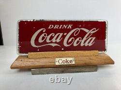 Coca Cola Rog Glass Coke Reverse Glass Cash Register Sign