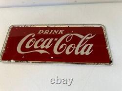 Coca Cola Rog Glass Coke Reverse Glass Cash Register Sign