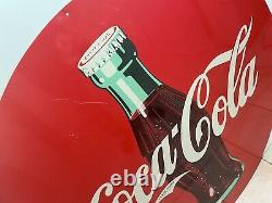 Coca Cola SIGN Metal Tin Sheet StoreFront GAS Oil STATION Business Store 4 Feet