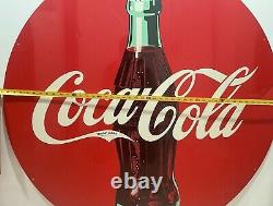 Coca Cola SIGN Metal Tin Sheet StoreFront GAS Oil STATION Business Store 4 Feet