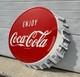 Coca Cola Sign Garage Restaurant Button Bottle Cap Vintage Style Wall Decor 35