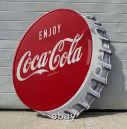 Coca Cola Sign Garage Restaurant Button Bottle Cap Vintage Style Wall Decor 35