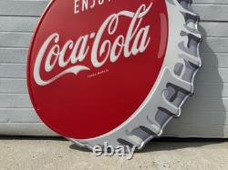 Coca Cola Sign Garage Restaurant Button Bottle Cap Vintage Style Wall Decor 35