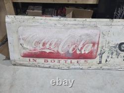 Coca Cola Sign Generator & Starter Service Hand Painted Garage Shop 1953 Vintage