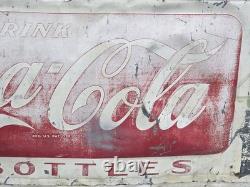 Coca Cola Sign Generator & Starter Service Hand Painted Garage Shop 1953 Vintage