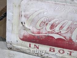Coca Cola Sign Generator & Starter Service Hand Painted Garage Shop 1953 Vintage