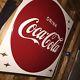 Coca Cola Sign Vintage 50s Large 45 By 45