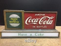 Coca Cola Sign Vintage Original Electric