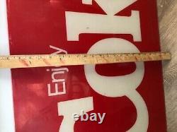 Coca-Cola Sign Vintage Soda Original Deli Grocery Store Advertising 1980s Coke