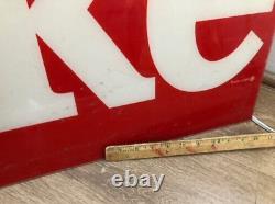Coca-Cola Sign Vintage Soda Original Deli Grocery Store Advertising 1980s Coke