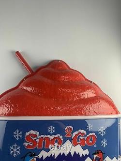 Coca-Cola Sno 2 Go Advertsing Snow Cone sign- NOS with Box-11110