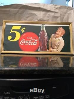 Coca Cola Soda Pop Advertising paper window sign