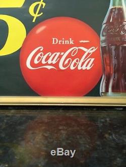 Coca Cola Soda Pop Advertising paper window sign