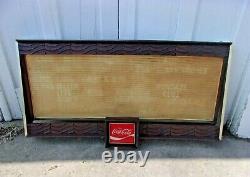 Coca Cola Soda Pop Rare Large Menu Board Vintage Coke Sign Restaurant Bar Diner