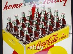 Coca Cola Take a Case Home Today Red Carpet 1959 Vintage Sign