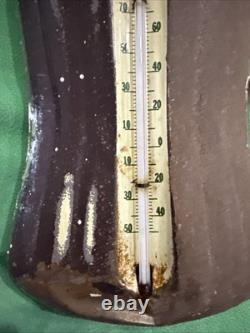 Coca Cola Thermostat Sign Antique Trademark Registered Paint Is Peeled Some