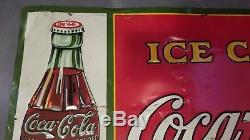 Coca Cola Tin 1931 Sign Coke Soda Pop Americana Advertising nice