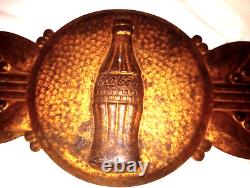 Coca Cola Vintage 1930's Embossed Tin Sign