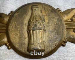 Coca Cola Vintage 1930's Embossed Tin Sign