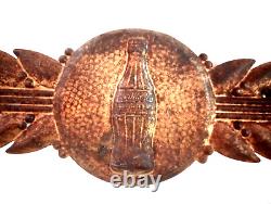 Coca Cola Vintage 1930's Embossed Tin Sign