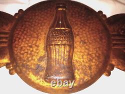 Coca Cola Vintage 1930's Embossed Tin Sign