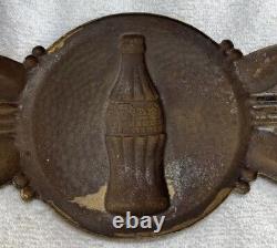 Coca Cola Vintage 1930's Embossed Tin Sign