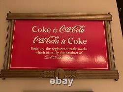 Coca Cola Vintage Advertising Sign 25 by 42