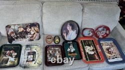 Coca-Cola Vintage Collectible Tray Set with Various Designs