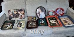 Coca-Cola Vintage Collectible Tray Set with Various Designs