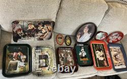 Coca-Cola Vintage Collectible Tray Set with Various Designs