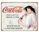 Coca Cola Vintage Girl Advertising Retro Metal Tin Sign Coke New