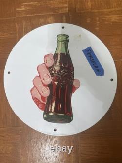 Coca Cola Vintage Porcelain Sign Soda Advertising
