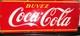 Coca-Cola Vintage Red Advertising Sign French Language Soda Theme