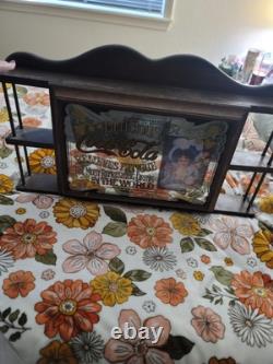Coca-Cola Vintage Wooden Tray with Photo Frame Storage Shelf