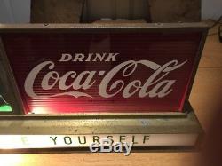 Coca Cola Waterfall Sign Antique
