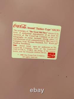 Coca-Cola Wood Advertising Sign. Have a Coke. Girl At Soda Bar. 21.75 X 29