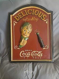 Coca Cola Wooden Sign