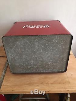 Coca-Cola cooler with rare tray made by Progress Refrigeration Louisville Kentucky