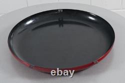 Coca-Cola enamel advertising sign made of thick, curved sheet steel, 43 cm