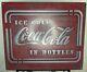 Coca Cola hand made cast metal sign