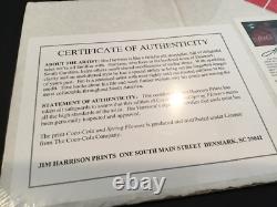 Coca Cola jim harrison print fine art 1996 certificate of authenticity SIGNED