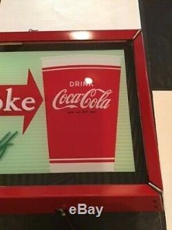 Coca Cola lighted light up sign tin